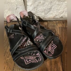 Merrell Black and Purple Women's Sandals